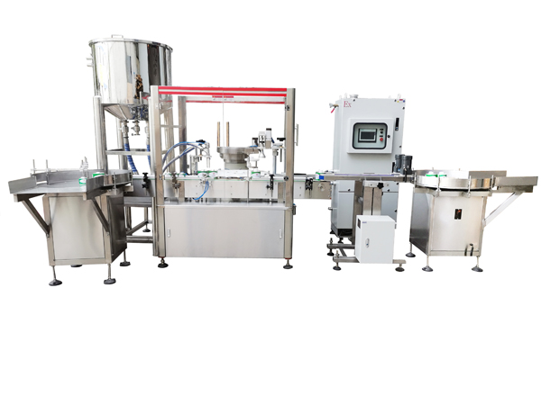 PVC膠水化學(xué)溶劑灌裝旋蓋生產(chǎn)線